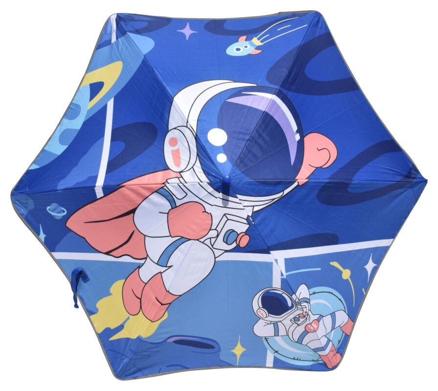 PAW Patrol Transparent Umbrella – Boys Blue Cartoon PVC – School Kids Rain Gear