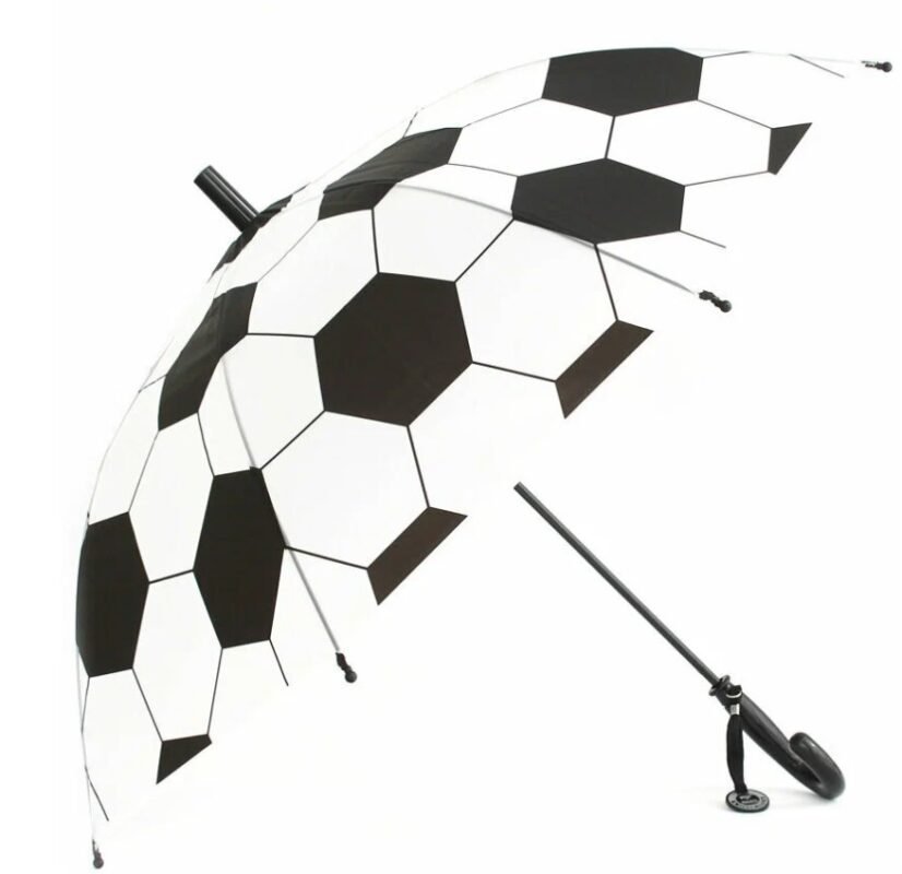 Umbrella with strong frame and colorful design for daily rain use