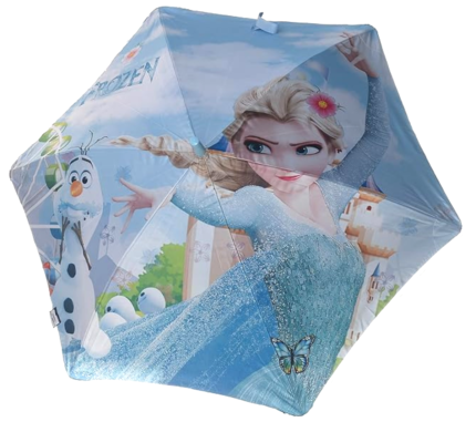 Frozen Kids Umbrella – Elsa & Olaf Printed Star Shape Umbrella