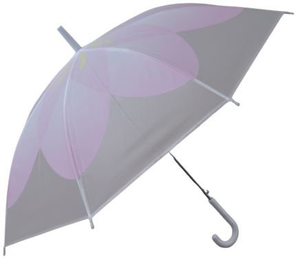 Pastel Flower Dome Umbrella – Stylish Transparent Umbrella