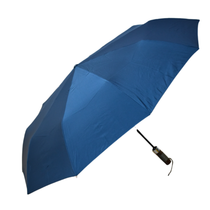 3 Fold Compact Automatic Open/Folding Umbrella - Dark Blue