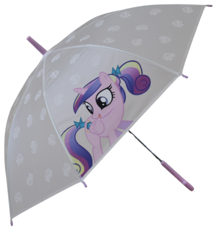 Purple Unicorn Kids PVC Umbrella with Lavender Handle – Cute Cartoon Pony Rain Umbrella for Girls