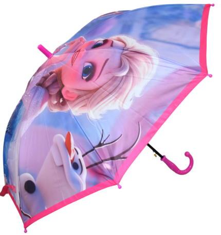 3D Frozen Elsa Kids Umbrella – Princess Cartoon Character Rain Umbrella for Girls