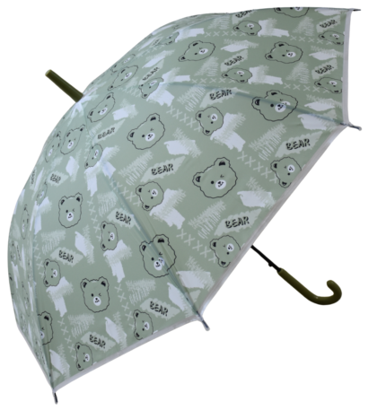 Cute Bear Print Kids Umbrella – Lightweight Cartoon Umbrella