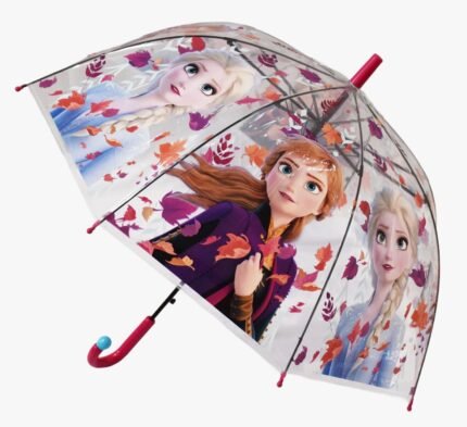 Girls Transparent Dome Princess Print Umbrella