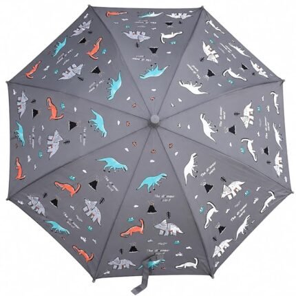 Color Changing Kids Umbrella – Magical Dinosaur Rain Umbrella