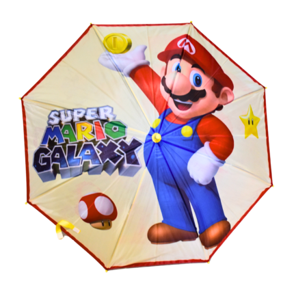 Super Mario Kids Umbrella – Waterproof Cartoon Character Folding Umbrella